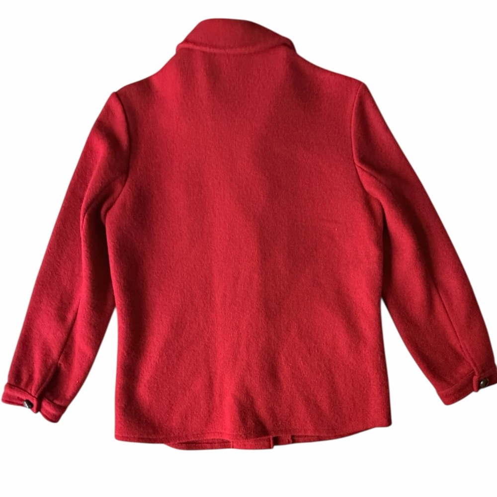 Pendleton Red Wool Shacket Button Front Shirt Jac… - image 2